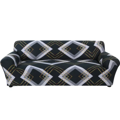 4 Seater Stretch Sofa Cover Elastic Slipcover 90-118 in