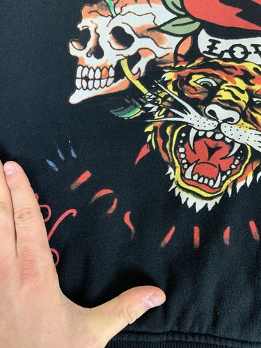 Sudadera con capucha y cremallera Ed Hardy de Christian Audigier talla M - Imagen 7 de 23