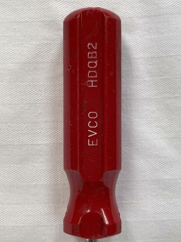EVCO HDQB2 Werkzeug Vierkant Einsparung Schraubendreher roter Griff 7 1/2" lang - Bild 3 von 8