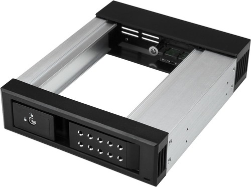 Compact Aluminum Hot Swap Bay for 3.5" Drives - Easy Installation and Security - Picture 3 of 10