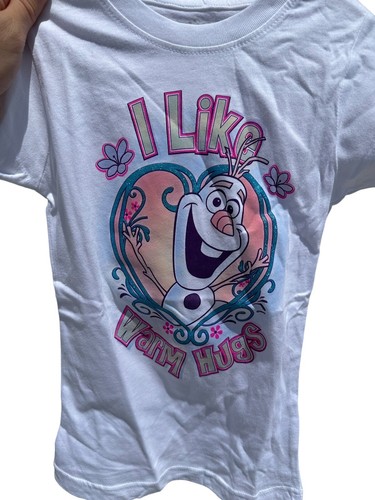 Del Sol Disney Frozen Youth Size XS Girls Olaf Warm Hugs Color Changing T-shirt - Picture 2 of 4