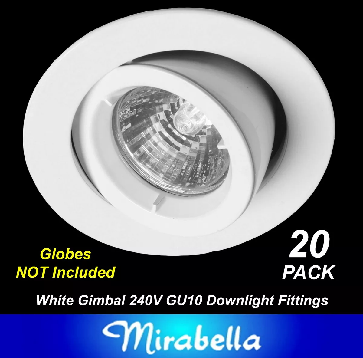 Gu10 fitting white deals