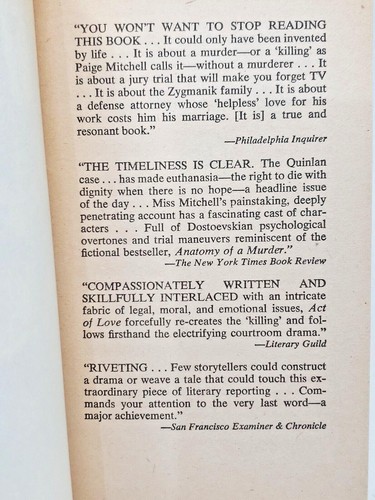 Act of Love Vintage 1980 True Crime Paperback by Paige Mitchell - Imagen 5 de 10