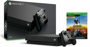 NEW-Xbox-One-X-1TB-4K-PlayerUnknown-039-s-Battlegrounds-PUBG-Bundle-Black-System