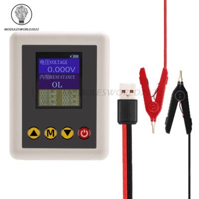 TS4520 Internal Resistance Meter Tester 1.77'' Digital Voltage Detector AC 4-wire
