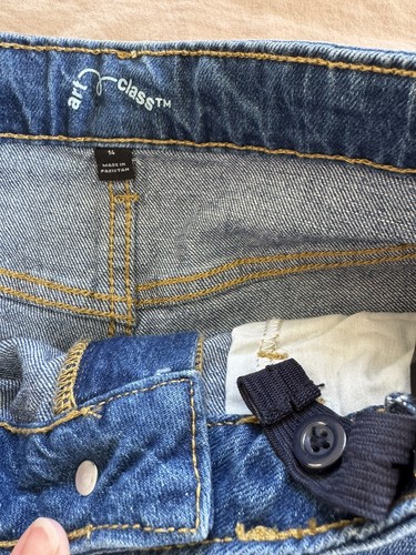 Art Class Teen Girls Size 14 Jeans Relaxed Tapered High Rise Distressed NWT - Picture 5 of 8