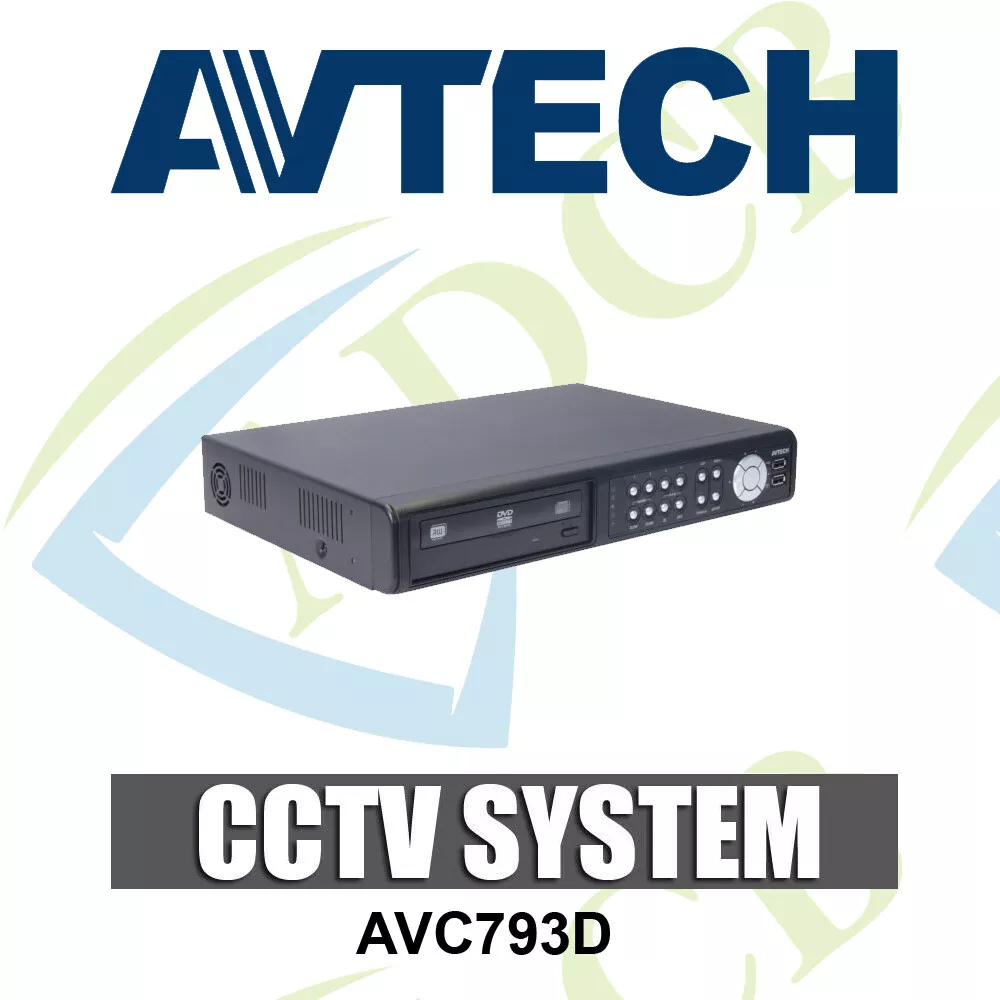 AVTECH 4CH D1 DIGITAL VIDEO RECORDER DVR USB DVD BACKUP CCTV SECURITY 2TB VGA