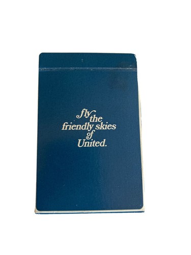 Mazzo di carte da gioco vintage United Airlines Fly the Friendly Skies da collezione - Foto 1 di 5