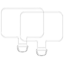 2pcs Transparent Phone Tether Tabs for Clear Phone Cases Cell Phone Tether Re...
