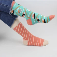Mismatched Socks, Sushi Mismatched Socks, Sushi Socks, Sushi Lover Gift