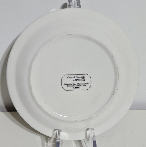Oneida Casual Settings Aztec Salad Plates 7" Bread Dessert - Set Of 6 - Picture 7 of 15