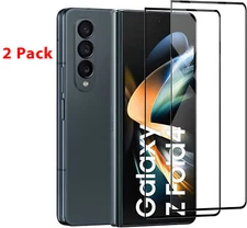 2-Pack Temper Glass Screen Protector For Samsung Galaxy Z Fold 4 Cover Display