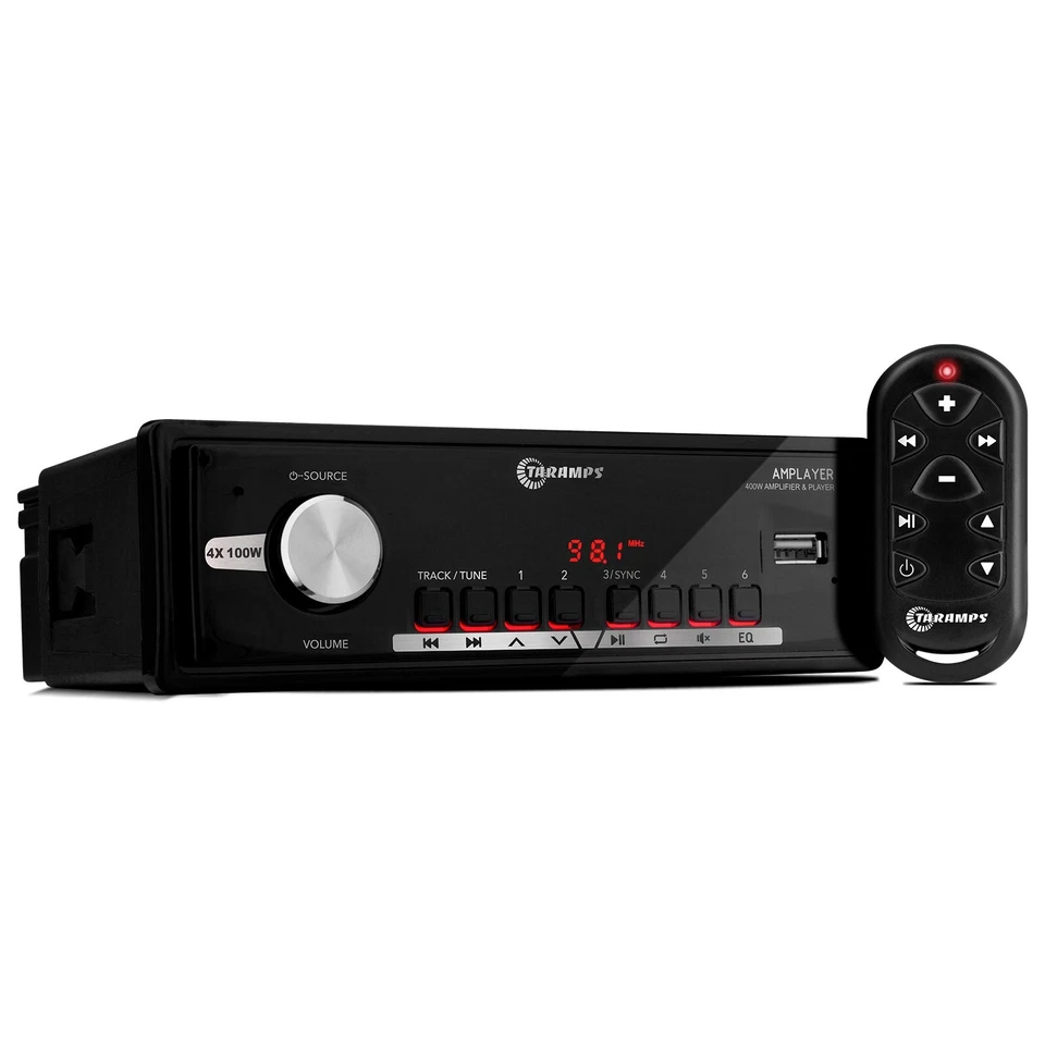 [ПРОДАВЕЦ ИЗ США] Усилитель и плеер Taramps AMPLAYER 400 с дальним управлением 400 Вт - Изображение 3 из 4