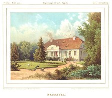 Nassadel Original Farblithografie Duncker 1870