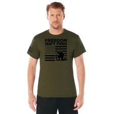 Rothco Olive Drab  T-Shirt Freedom Isn't Free Patriotic 2708-XL