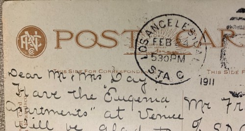 Postal 1911 Los Ángeles California A Palm Drive Newman Post Card Co. publicada - Imagen 6 de 7