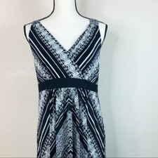Apt. 9 Long Abstract Maxi Print Dress Size LP