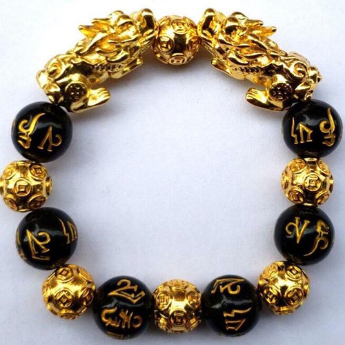 Feng Shui Black Obsidian Alloy Wealth 