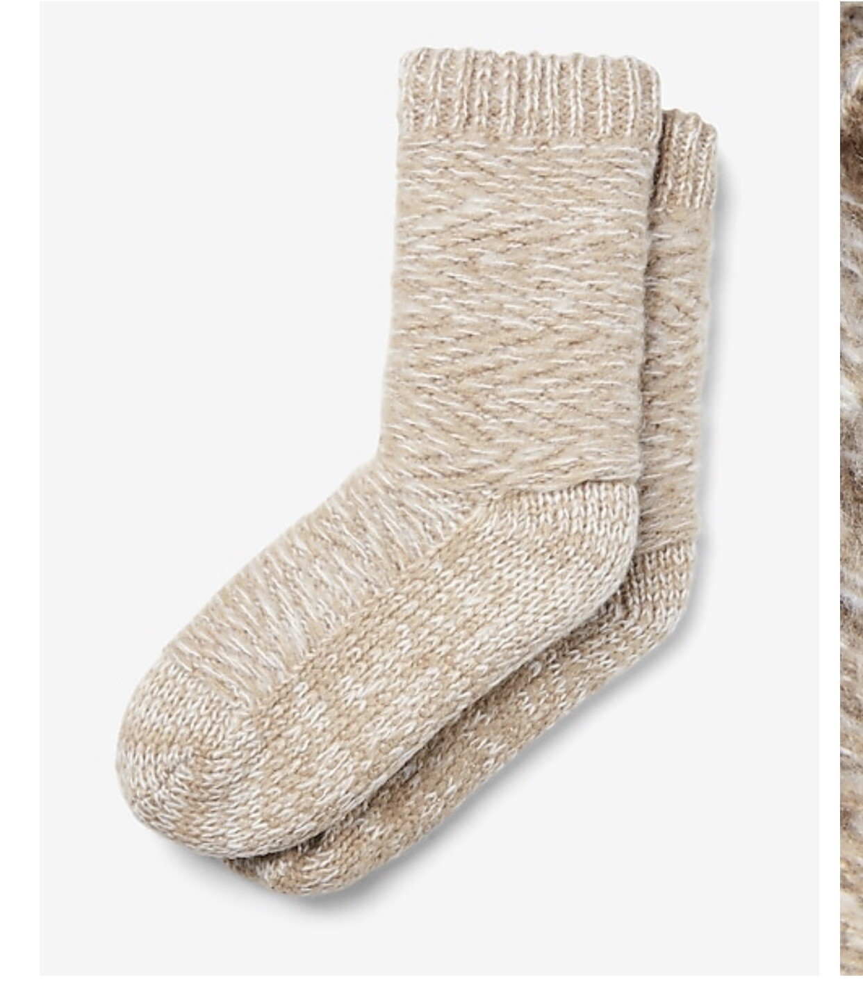 PANTOFOLA D’ORO Calzino maglione maglia cavo oro Express nuovo con etichette bianco sherpa pelliccia sintetica taglia 6 10 ciabatta