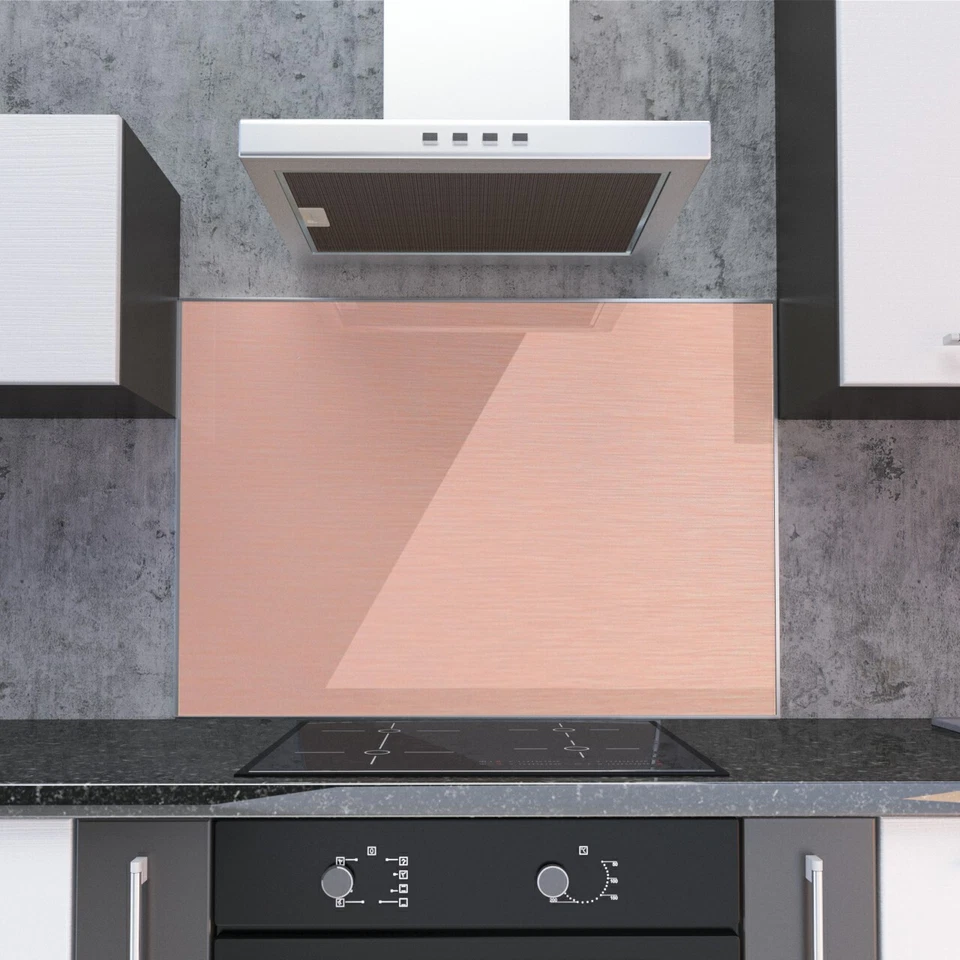 Spritzschutz Küche Küchenrückwand Küchenspiegel 3mm Aluverbund Kupfer Gebürstet