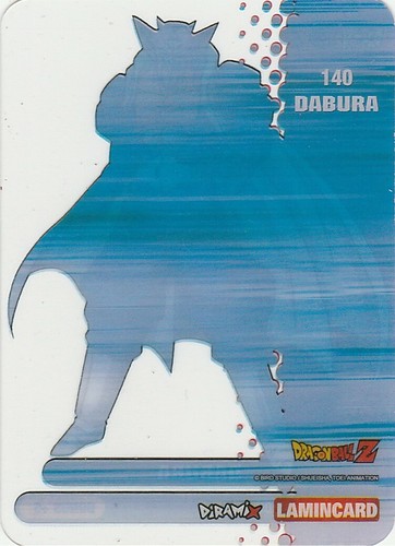 Lamincards Dragon Ball Z Diramix Serie 2020 DABURA N 140 - Imagen 2 de 2