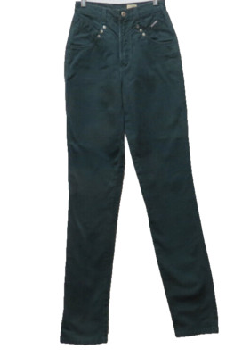 VTG Rockies Dark Green Jeans Cut 35504 NO Rear Pockets Women's Sz. 5 Inseam 35''