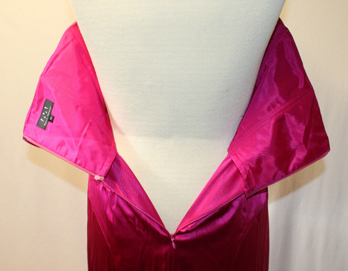 DAVID MEISTER MAGENTA STRAPLESS SPAGHETTI STRAP, LONG EVENING DRESS SIZE, - Picture 14 of 15