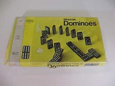 Milton Bradley Dominoes Dragon 4133 Halsam Double Twelve 91 Pieces Made USA