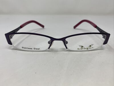 Cougar Sugar Mama Amethyst/Garnet 53-17-135 Half Rim Metal Eyeglasses Frame CR28
