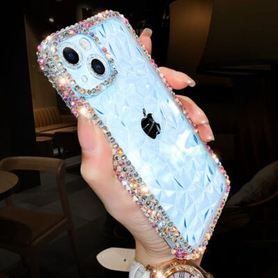Glitter Diamonds Bling Strass Handyhülle Cover für iPhone 17 Pro Max 16 Plus 15