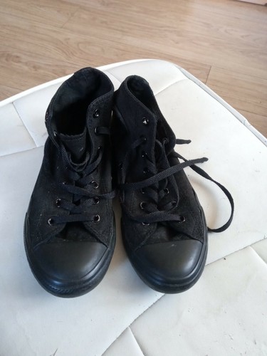 black converse ankle boots