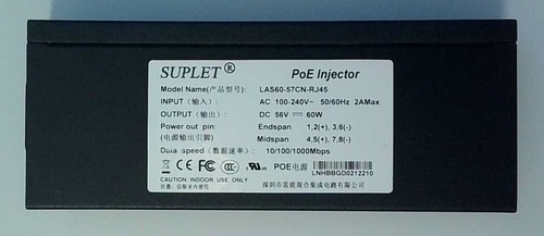 Suplet PoE Injektor LAS60-57CN-RJ45 60W