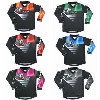 3-4 Yrs, Pink Wulf WULFSPORT CUB KIDS Aztec SHIRTS 2019 Motorbike Motocross ATV Quad MX Pit Sport Junior Jersey Shirt
