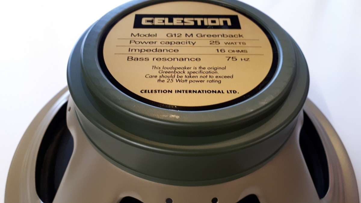 Celestion Greenback G12M 12in guitar amp Speaker T1221B 16 Ohm UK