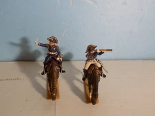2 Italeri Napoleonic Pro Painted French Command Officers 1/32nd(Dec Listing)