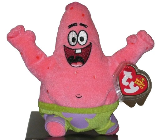 Ty Beanie Baby - PATRICK STAR (Best Day Ever) 6.5" (Spongebob Squarepants) MWMTs - Picture 7 of 8