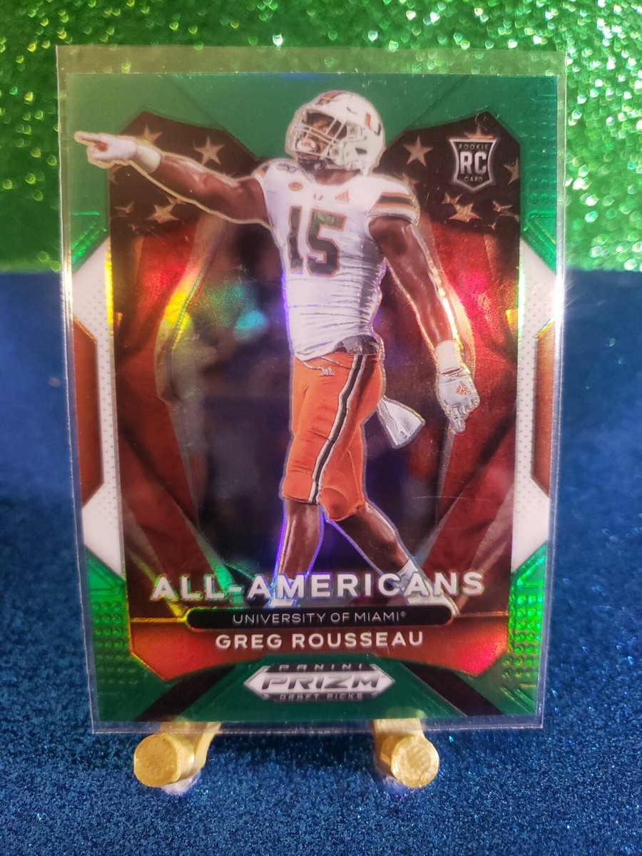 2021 Panini Prizm Draft Greg Rousseau All Americans GREEN rookie