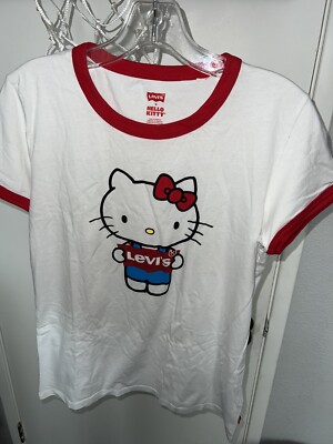 Tシャツ・カットソー [ Peak X Hello Kitty] Women's Ringer Short Sleeve s-l400.jpg