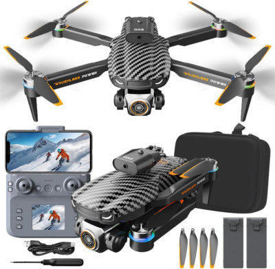 Drones with 4K Camera Ultra-Wide,Real-Time Vision Screen Handle,Foldable Wifi FP