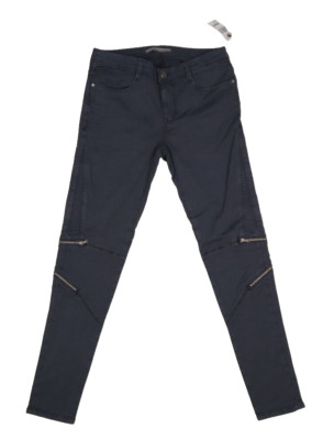 Mavi Womens Zipper Pocket Leg Navy Blue Skinny Denim Jeans Womens 27/29