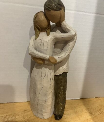 Figurine sculptée peinte à la main Willow Tree Together - Photo 1/5