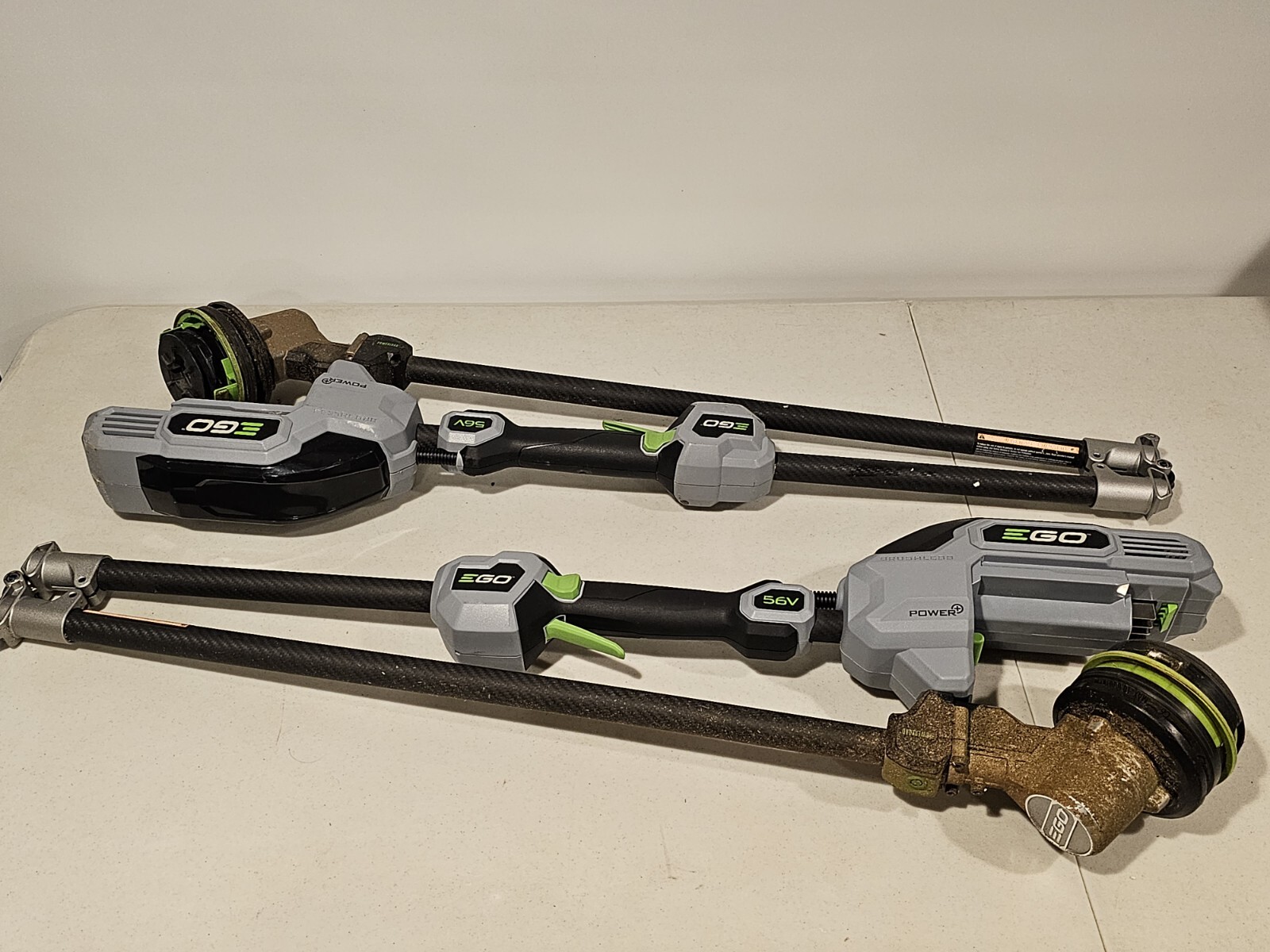 LOT of 2 EGO 56v ST1520S 15” String Trimmer (TOOLS ONLY FOR PARTS NOT