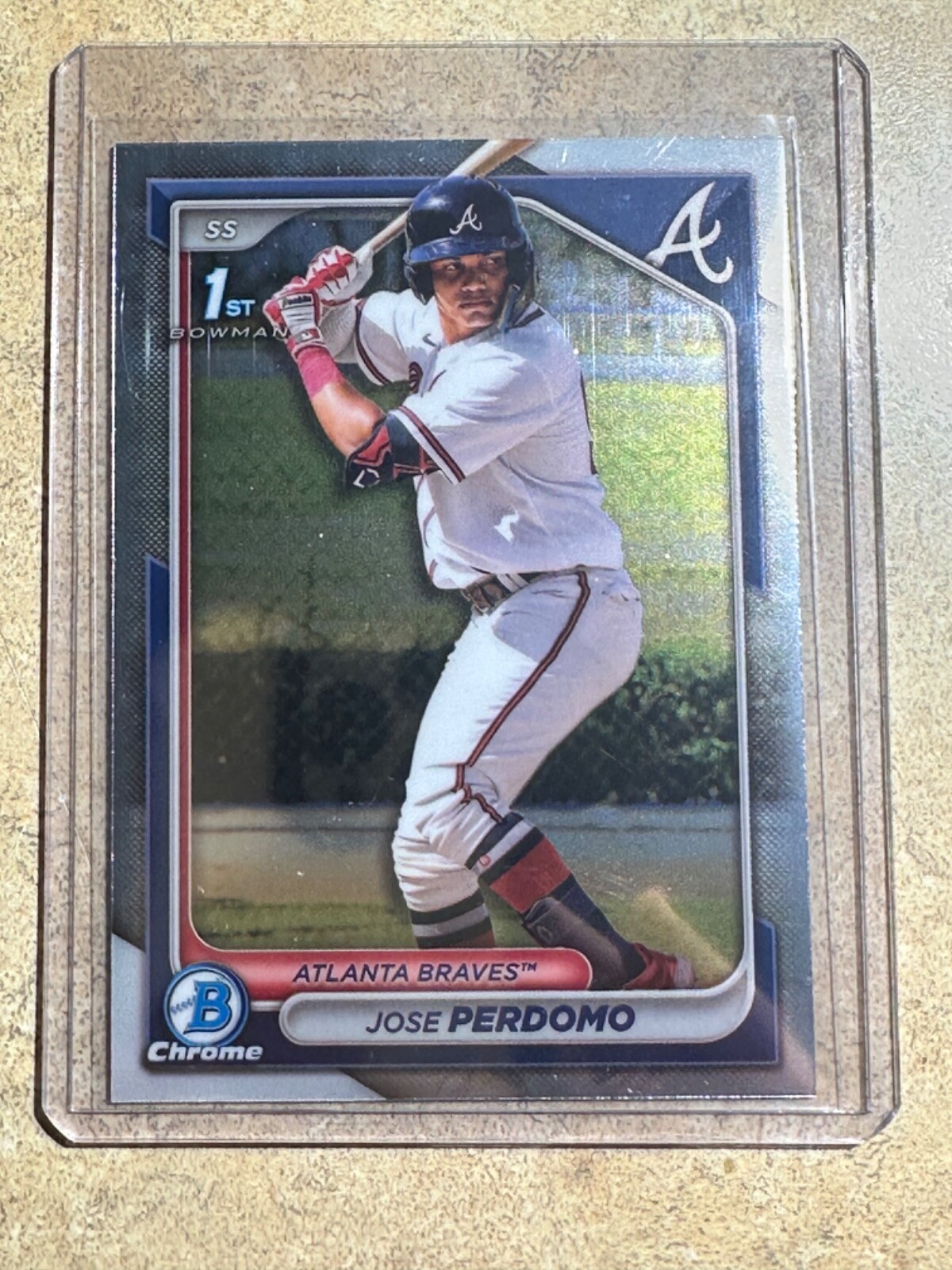 2024 Bowman Chrome Base #BCP-220 Jose Perdomo 1st Bowman Atlanta Braves