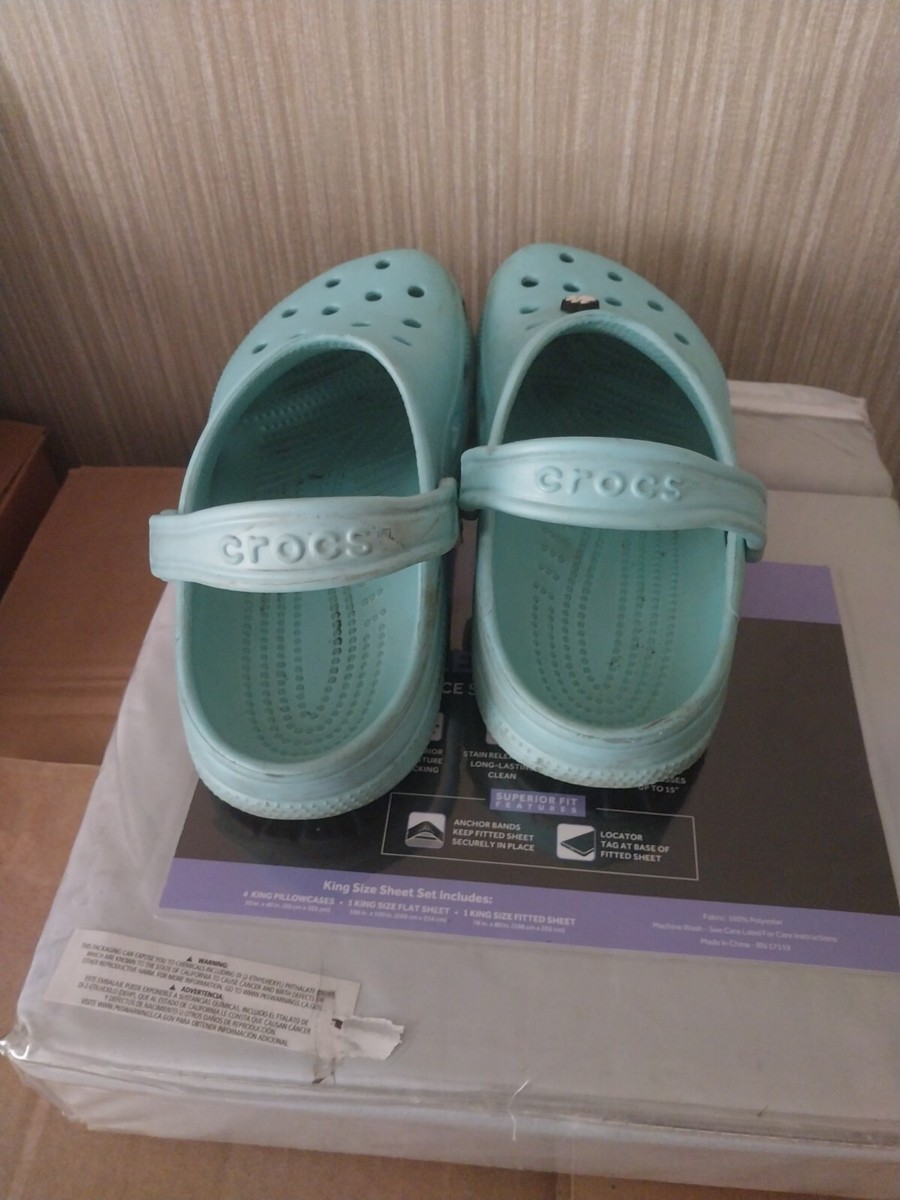 NWT Crocs Classic Clog Slide Ultra Light Turquoise Mens Size 13 ? s-l400.jpg main image 2