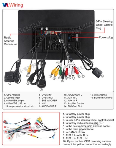 13.1'' 2K CarPlay Stereo Radio For Nissan Altima 2018-2021 Android 14 GPS 4+64GB - Picture 21 of 23