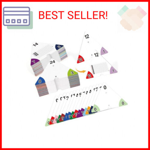 Multiplication and Division Flash Cards 0-12, Triangle Math Flash Cards with Tim