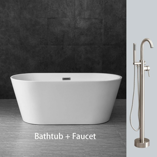 Woodbridge B 0012 59 Acrylic Freestanding Bathtub Soaking Tub B