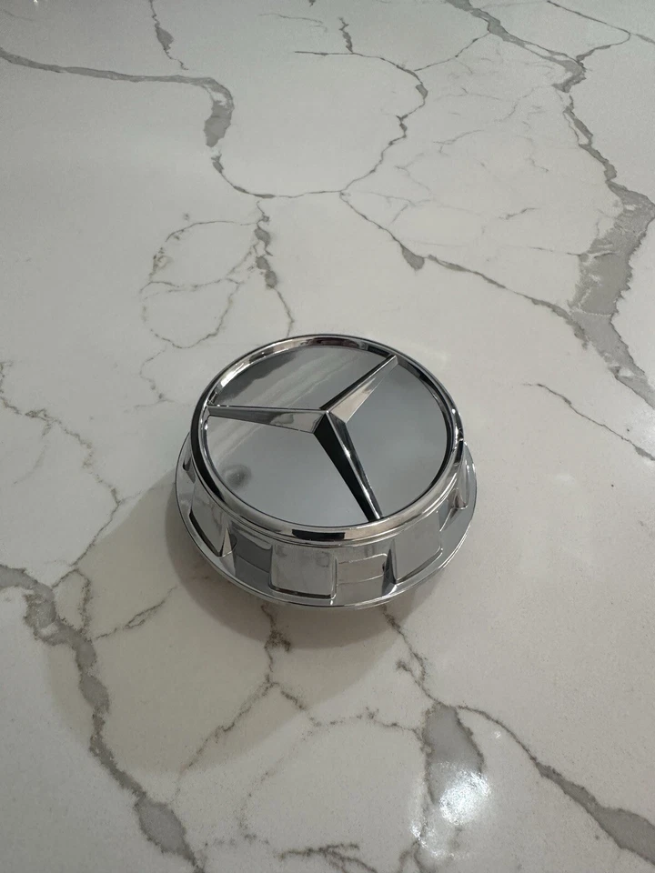 1PC Center Hub Mercedes Benz Maybach C63s E63s CLS63s AMG 60mm Chrome Center Cap - Image 2 of 4