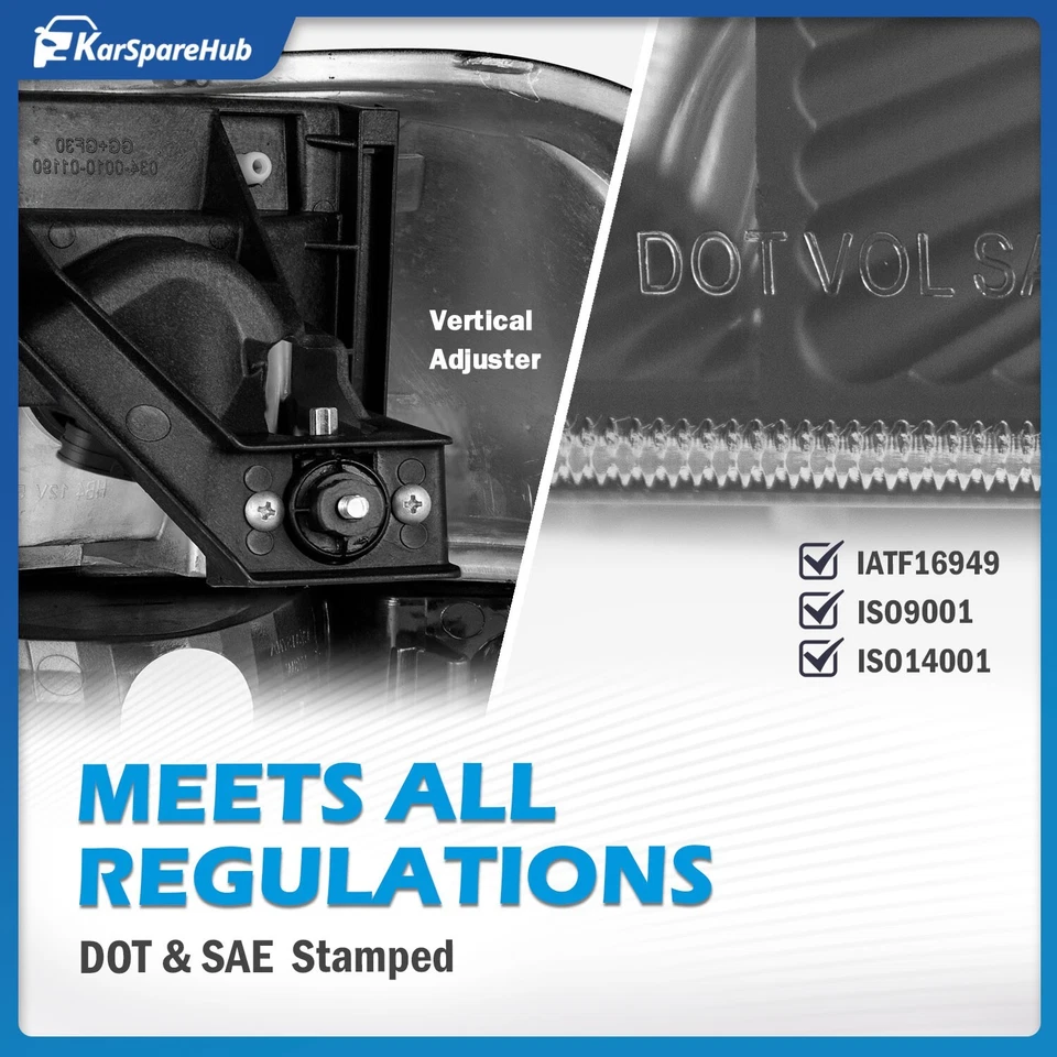 Pair Headlights For 1999-2006 GMC Sierra 1500 2500 Yukon XL Clear Corner w/Bulbs Foto 3 de 4