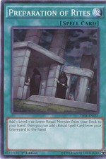 Yu-Gi-Oh Card - THSF-EN053 - PREPARATION OF RITES (super rare holo) - NM/M